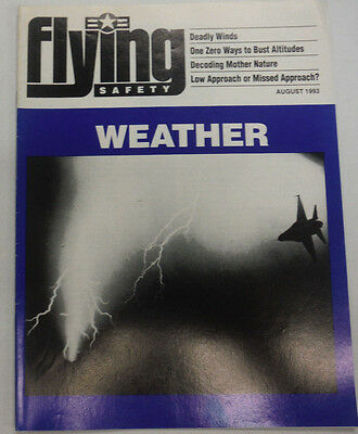 Flying Safety Magazine Weathers Deadly Winds August 1993 FAL 060115R