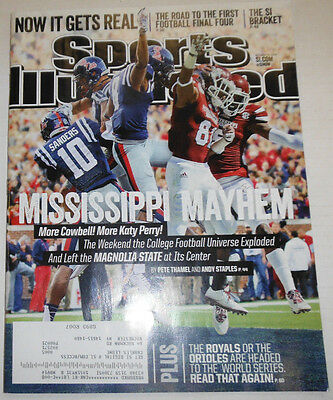 Sports Illustrated Magazine Mississippi Mayhem Magnolia October 2014 101714R2