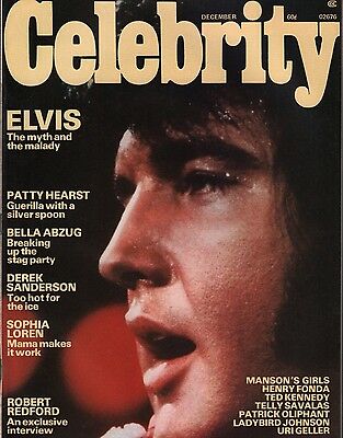 Celebrity Magazine December 1975 Elvis Presley, Patty Hearst EX 112315DBE2