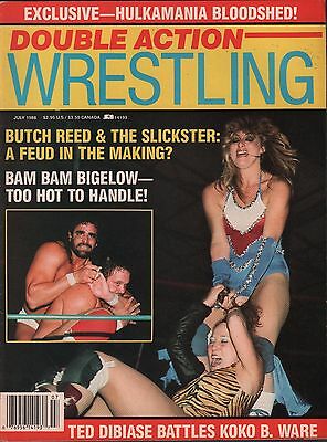 Double Action Wrestling July 1988 Butch Reed, Bam Bam Bigelow VG 012016DBE