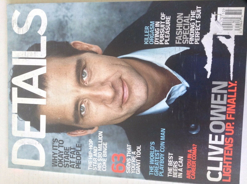Details Magazine Clive Owen Lightens Up Finally October 2009 051717nonrh