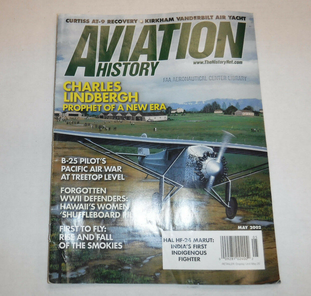 Aviation History Magazine Charles Lindbergh B-25 May 2002 FAA 110216R
