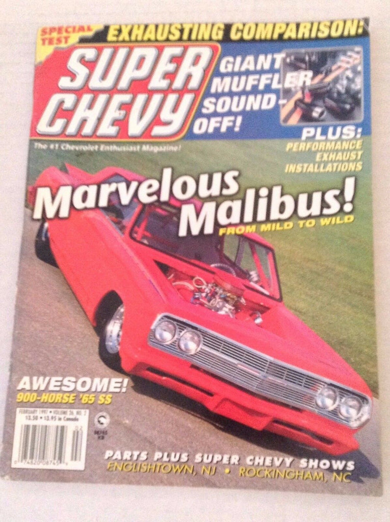 Super Chevy Magazine Marvelous Malibus Englishtown NJ February 1997 030417NONRH