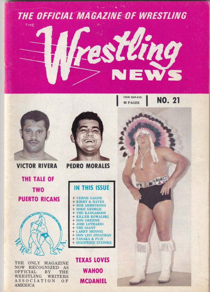 Wrestling News Victor Rivera Wahoo McDaniel Pedro Morales 1973 062319nonr