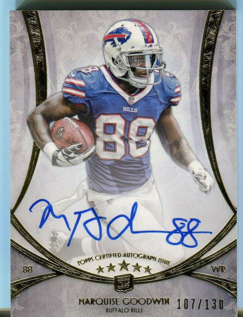Marquise Goodwin TOPPS RC SIGNED 107/130 FSMA-MGO Five Star Future 061819DBCD