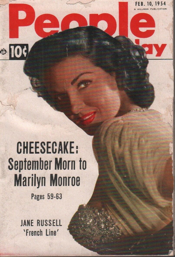People Today February 10 1954 Jane Russell Marilyn monroe Pin Up 092418ame