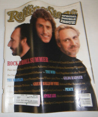 Rolling Stone Magazine The Who & The Beatles July 1989 062314R