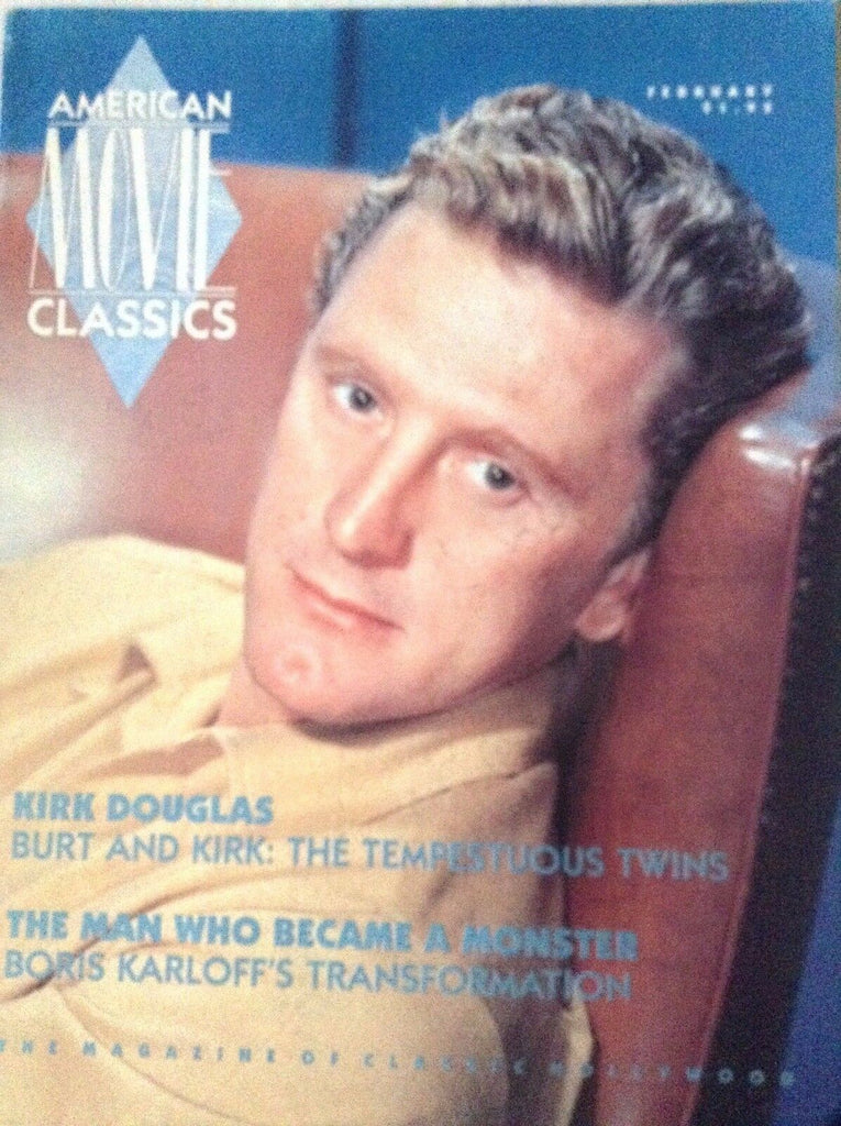AMC Magazine Kirk Douglas Boris Karloff February 1991 082217nonrh