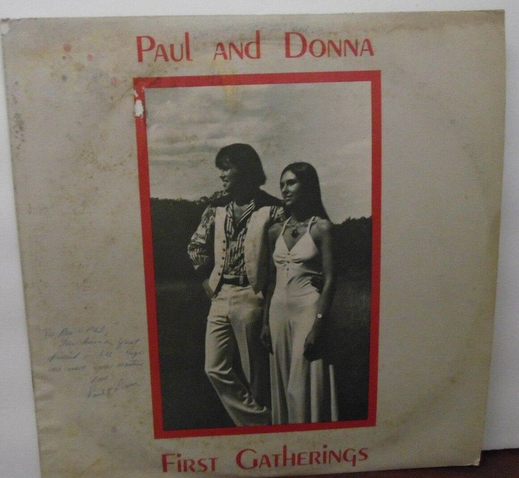 Paul and Donna First Gatherings vinyl signed with COA 042918LLE