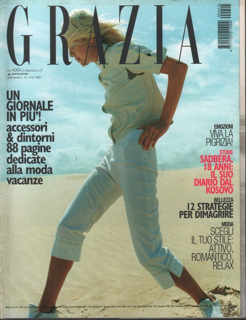 Grazia Italian Fashion Magazine June 8 1999 Cesare Fabbri Kevin Ford 101420ame