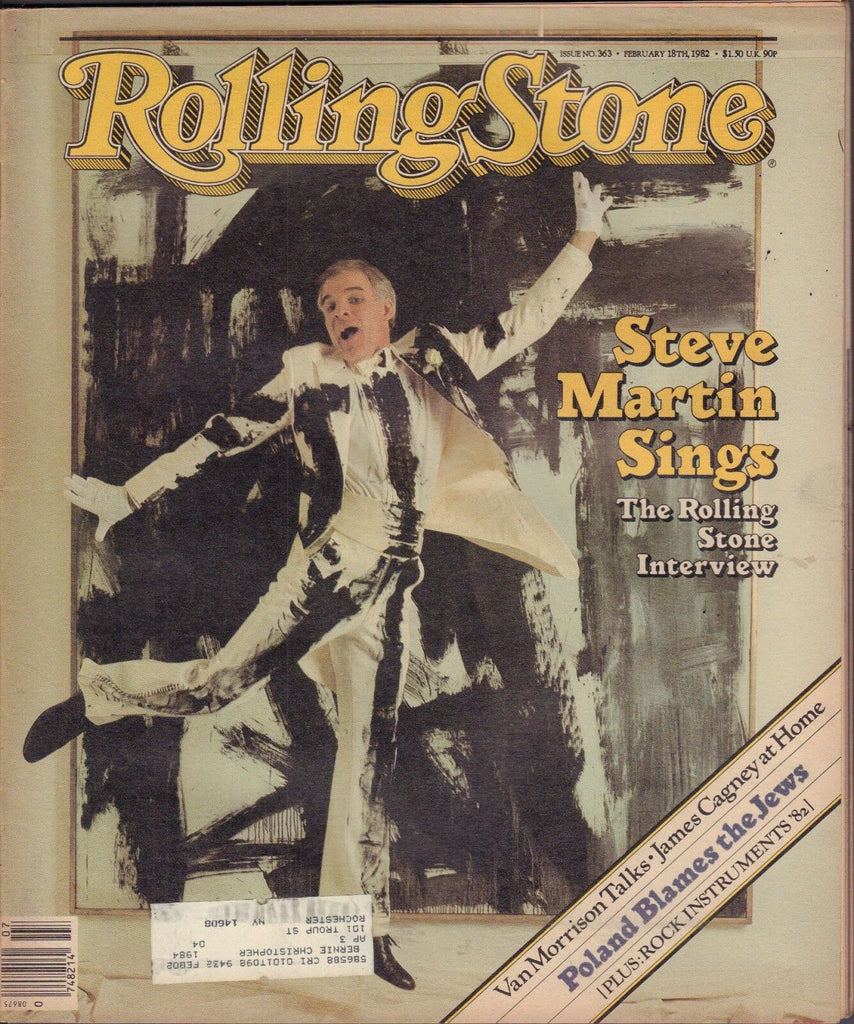 Rolling Stone February 18 1982 Steve Martin, Van Morrison w/ML 122116DBE