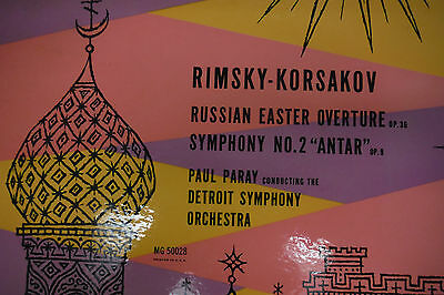 Rimsky-Korsakov Russian Easter Overture Symph No 2 Paul Paray 33RPM 012716 TLJ