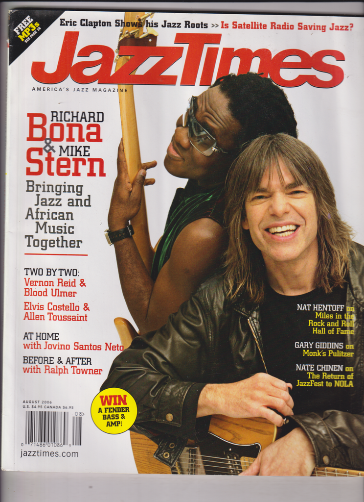 Jazz Times Magazine Richard Bona & Mike Stern August 2006 121319nonr2