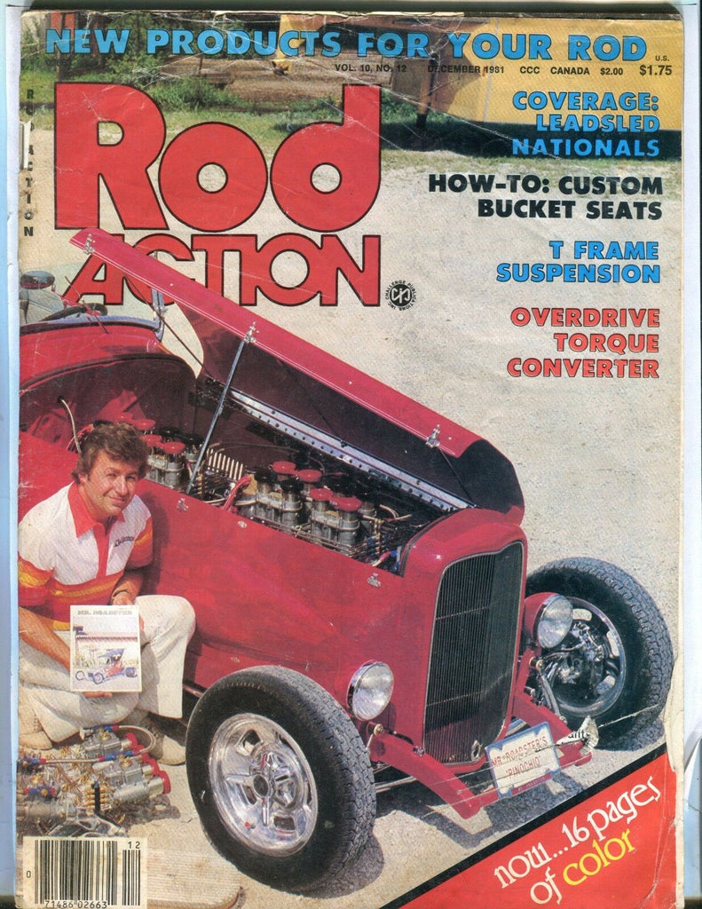Rod Action Magazine December 1981 T Frame Suspension VG No ML 031417nonjhe