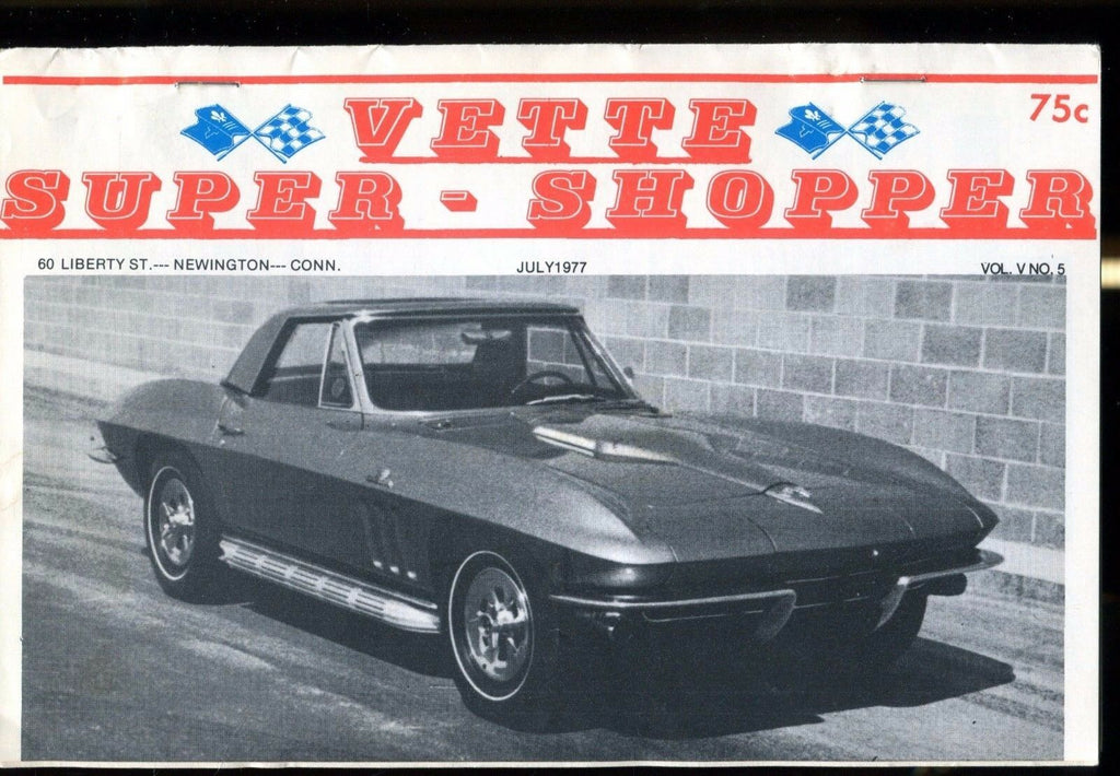Vette Super Shopper Corvette July 1977 EX 030117nonjhe
