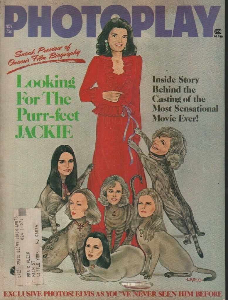 Photoplay November 1975 Jackie Kennedy Elvis Presley 072219AME