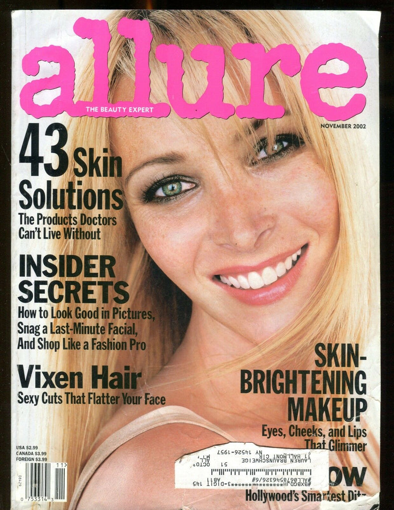 Allure Magazine November 2002 Lisa Kudrow EX w/ML 122216jhe