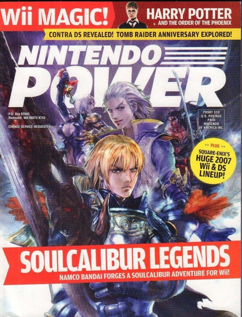 Nintendo Power August 2007 SoulCalibur, Harry Potter 020817DBE