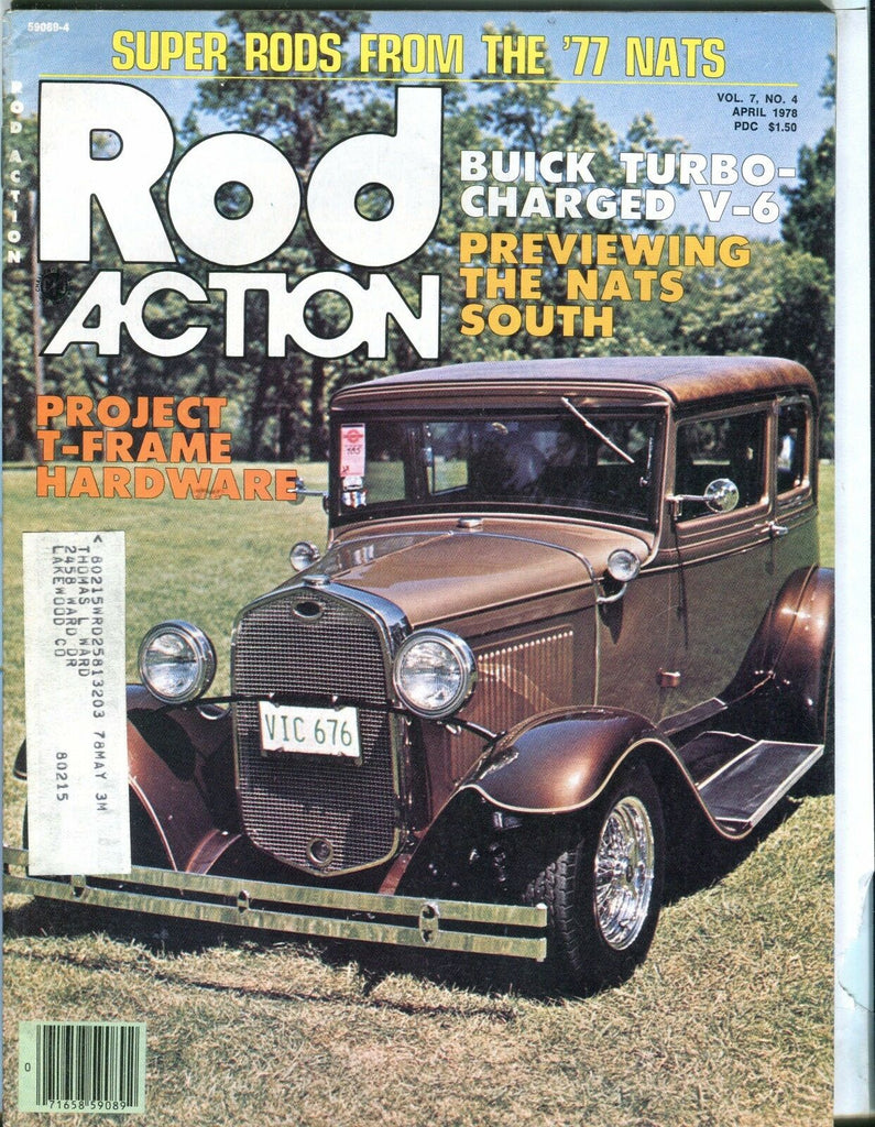 Rod Action Magazine April 1978 T-Frame Hardware EX w/ML 032017nonjhe