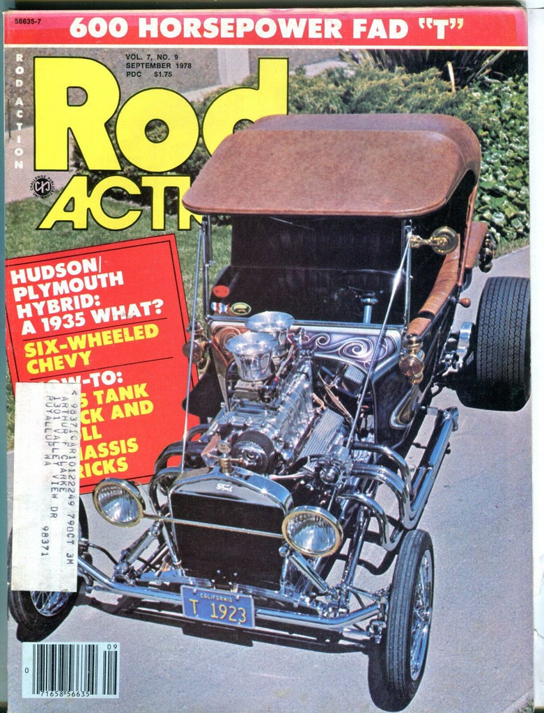 Rod Action Magazine September 1978 Hudson Plymouth VG w/ML 031017nonjhe