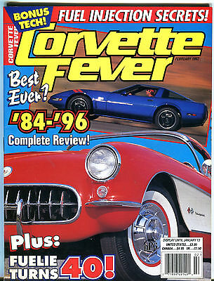 Corvette Fever Magazine February 1997 Complete Review! EX 012916jhe