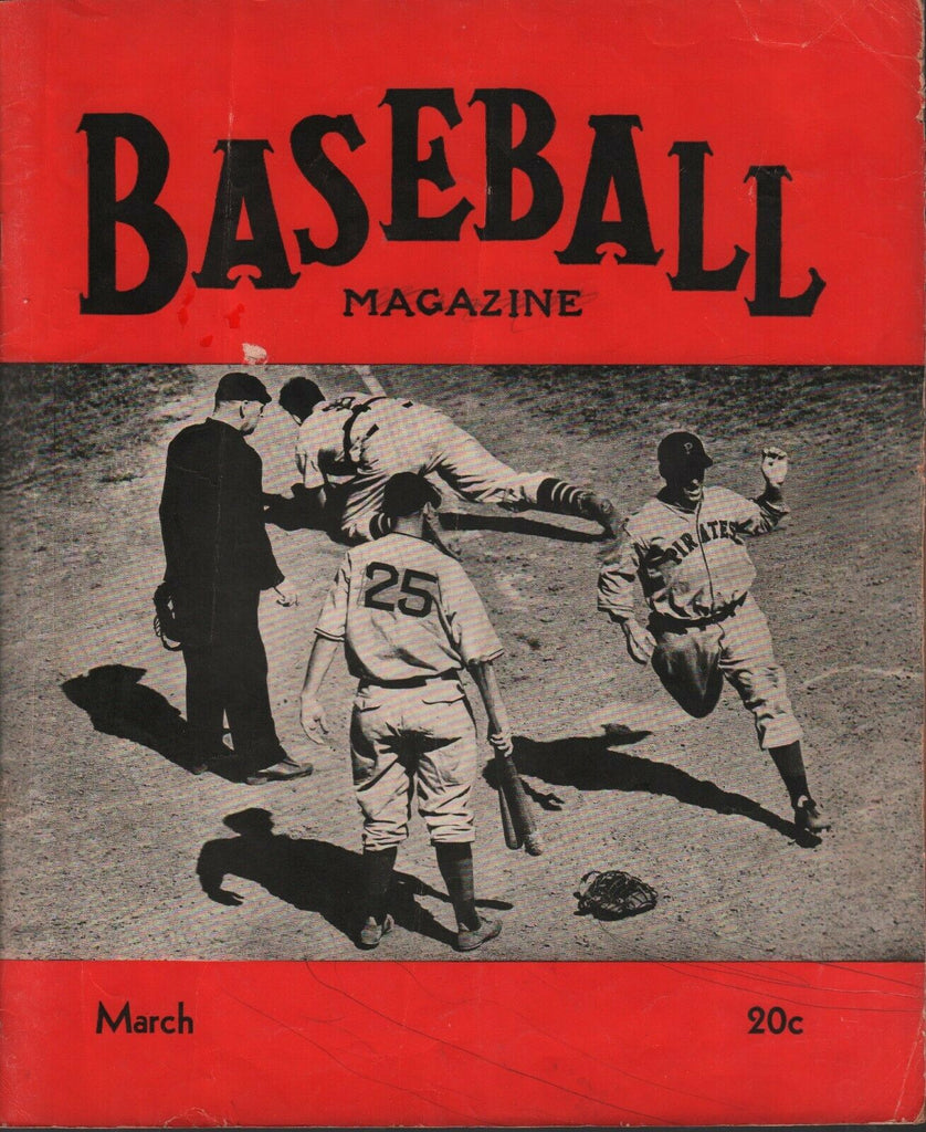 Baseball Magazine March 1938 Pirate Vaughan Giant Danning Yankees 012220AME2