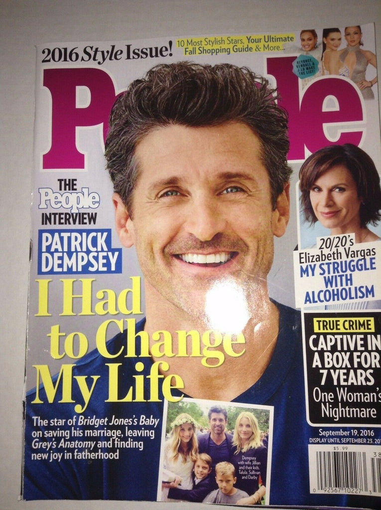 People Magazine Patrick Dempsey Elizabeth Vargas September 19, 2016 033117NONRH