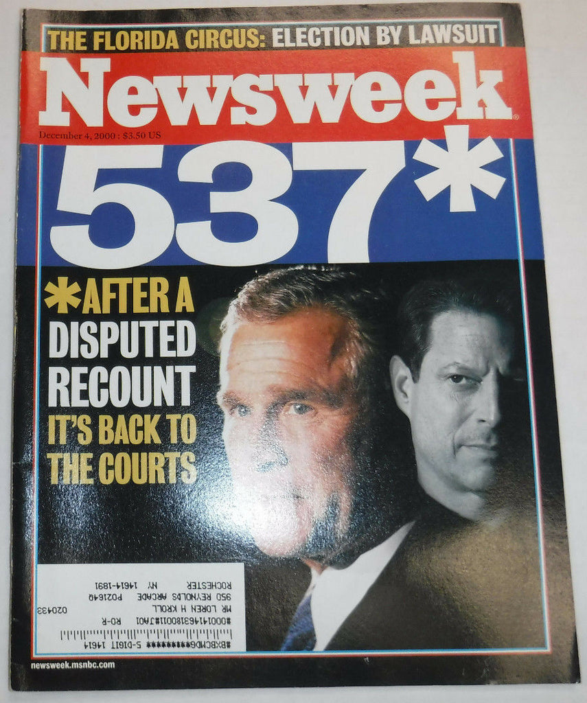 Newsweek Magazine George W. Bush December 4, 2000 101816R