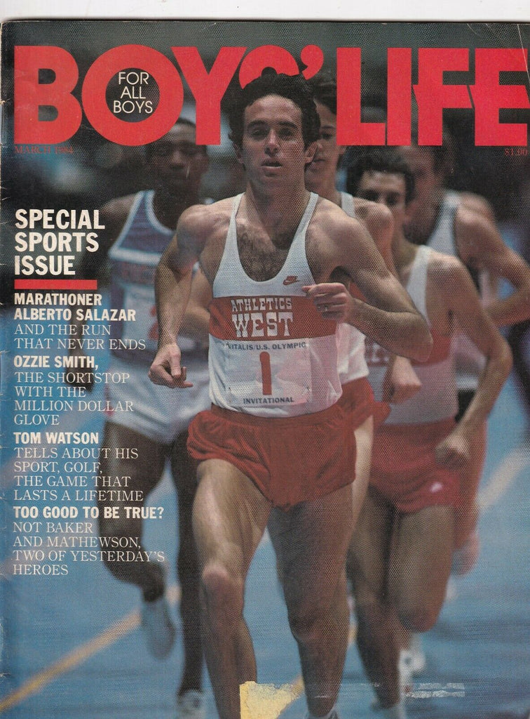 Boys' Life Mag Alberto Salazar Ozzie Smith March 1984 102219nonr