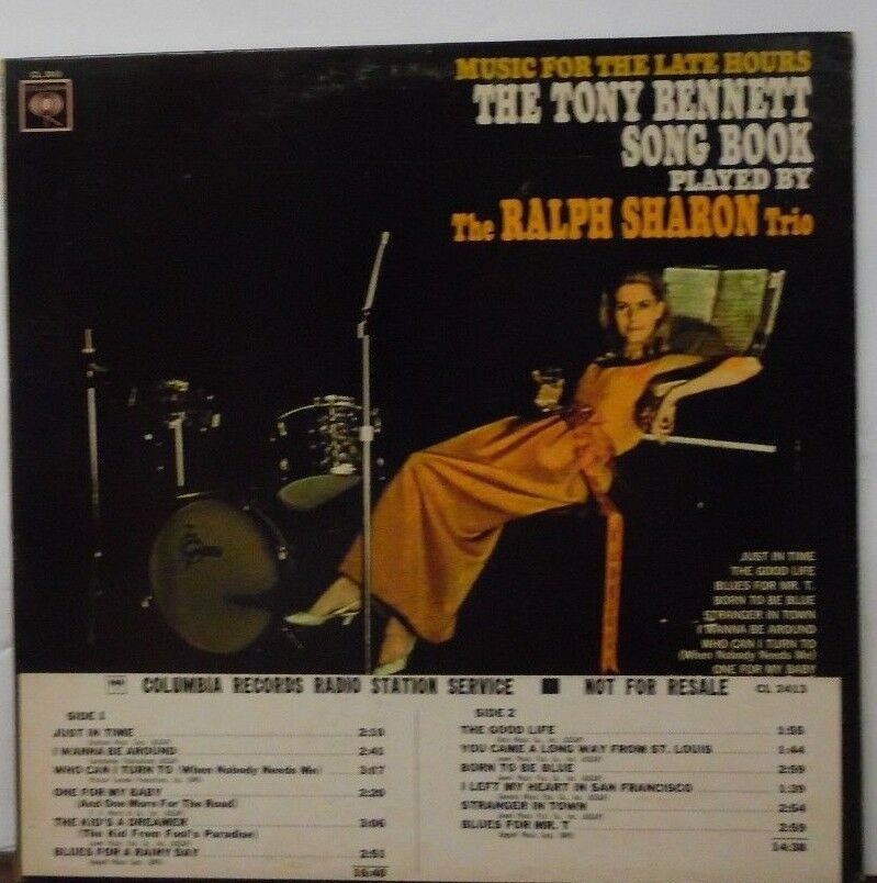 The Tony Bennett Song Book Played by The Ralph Sharon Trio PROMO 070118LLE