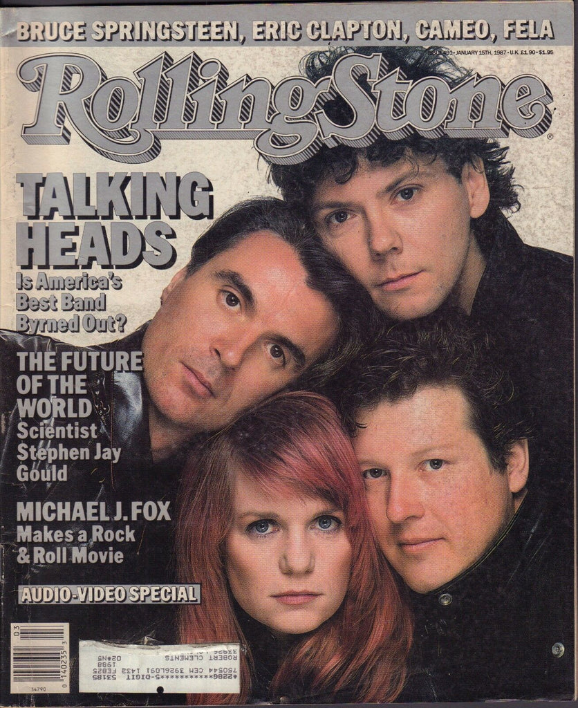 Rolling Stone January 15 1987 Talking Heads, Michael J.Fox w/ML VG 122816DBE