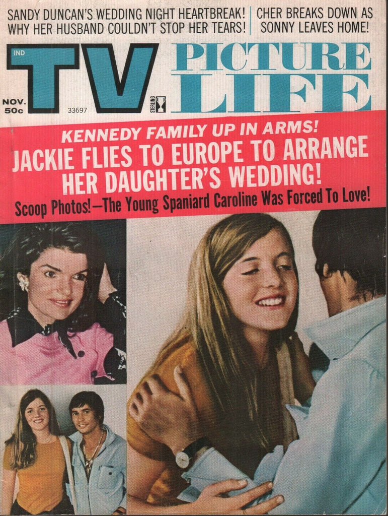 TV Picture Life November 1972 Jackie Kennedy Onassis Sonny Cher 070119AME