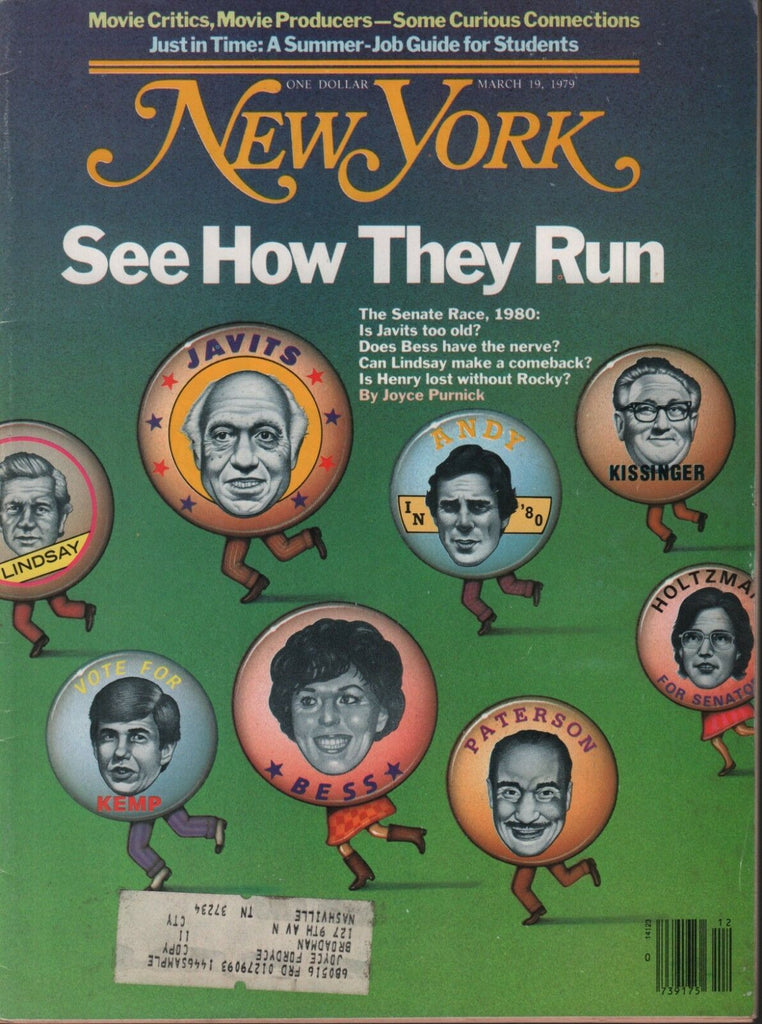 New York march 19 1979 Senate Race 1980 Javits Kissinger Kemp w/ml 090318DBE2