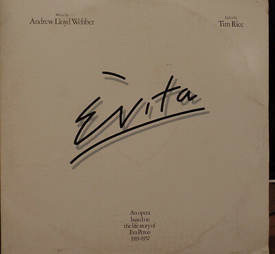 EVITA, WEBBER & Rice The life of Eva Peron 1919-1952 33RPM 041816 TLJ