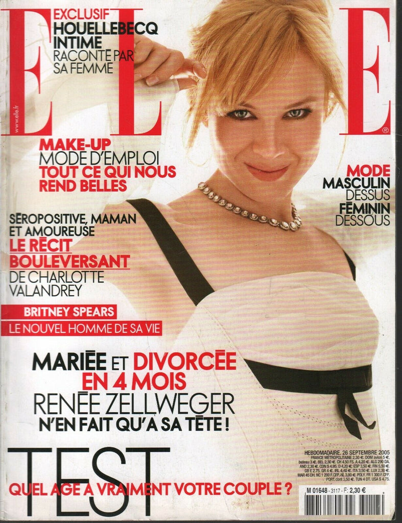 Elle French Fashion September 26 2005 Renee Zellweger Britney Spears 100620ame