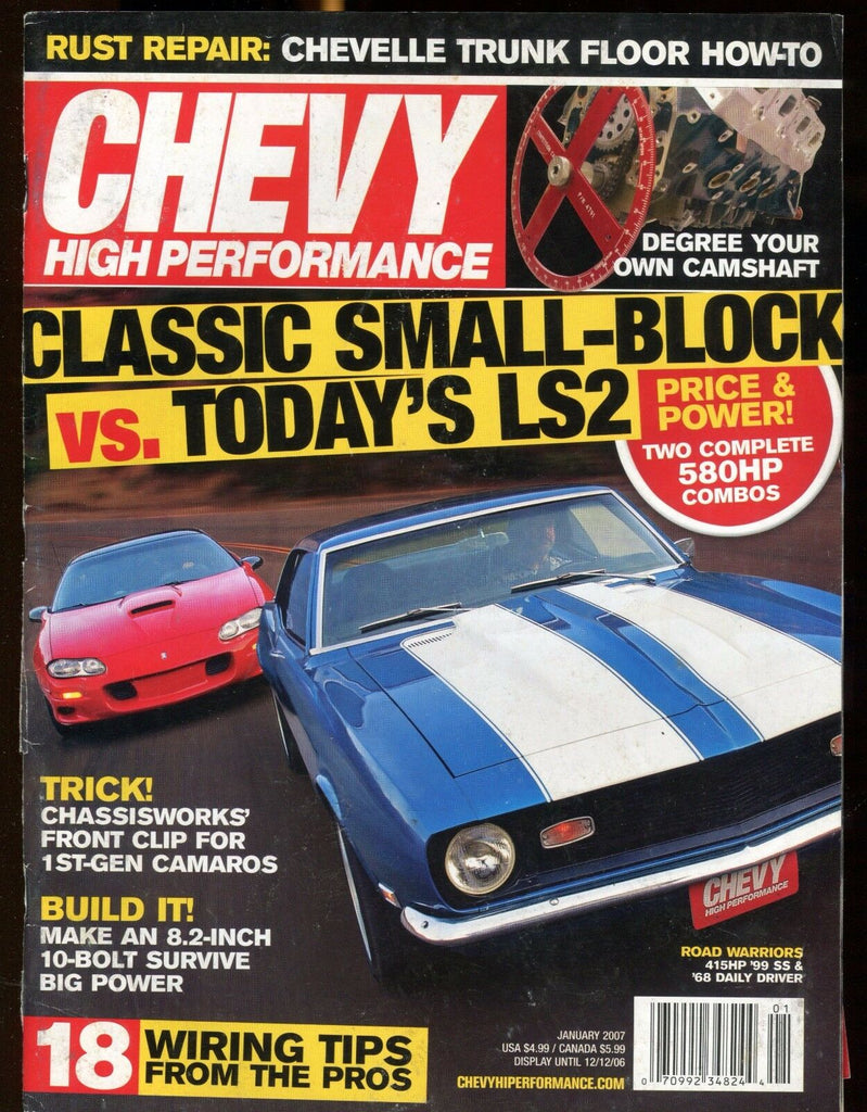 Chevy High Performance Magazine January 2007 Camaro EX No ML 030117nonjhe