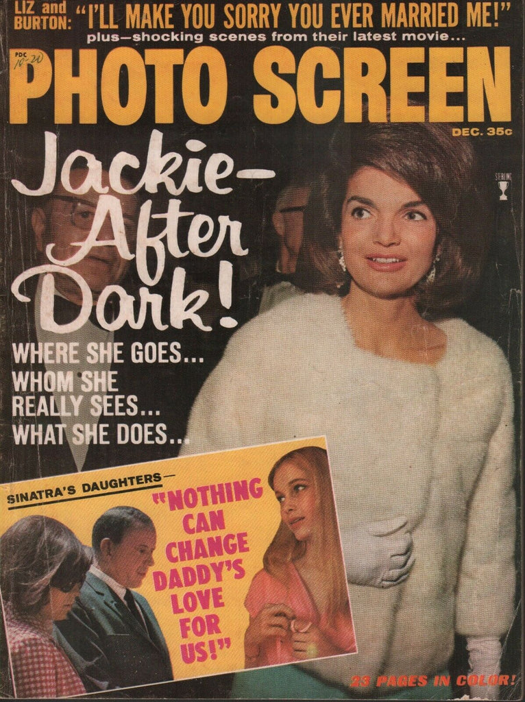 Photo Screen December 1965 Jackie Kennedy Frank Sinatra 072219AME