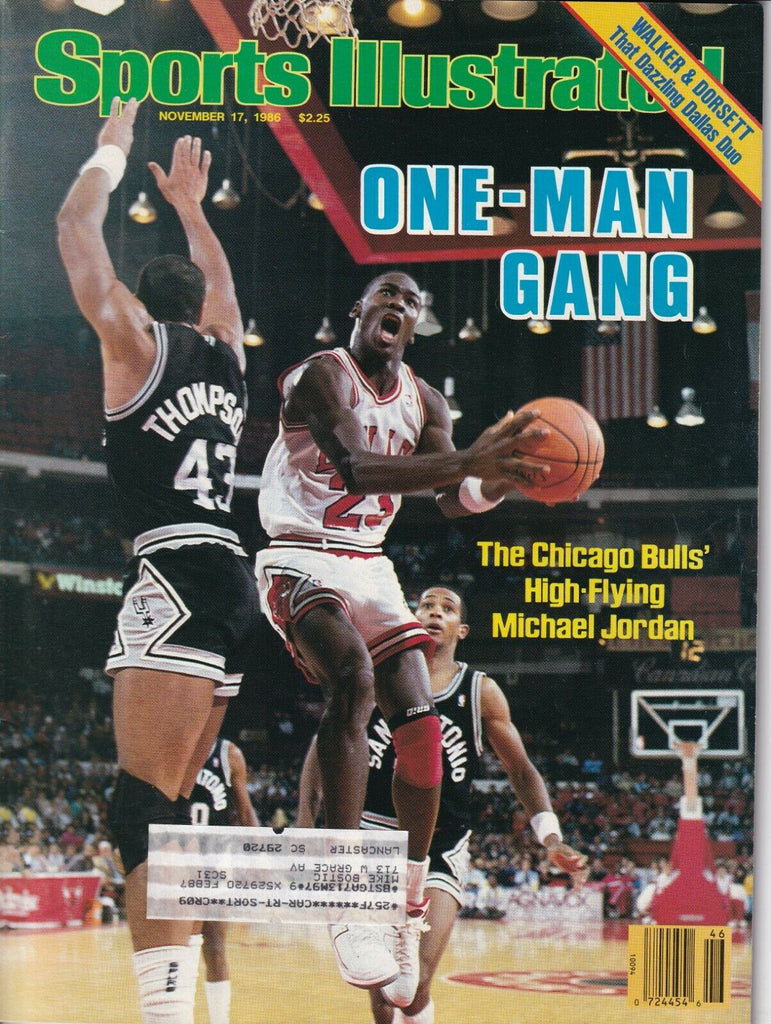 Sports Illustrated Magazine Michael Jordan Bulls November 17, 1986 041019nonr