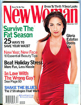 New Woman Magazine December 1997 Gloria Estefan EX 080116jhe