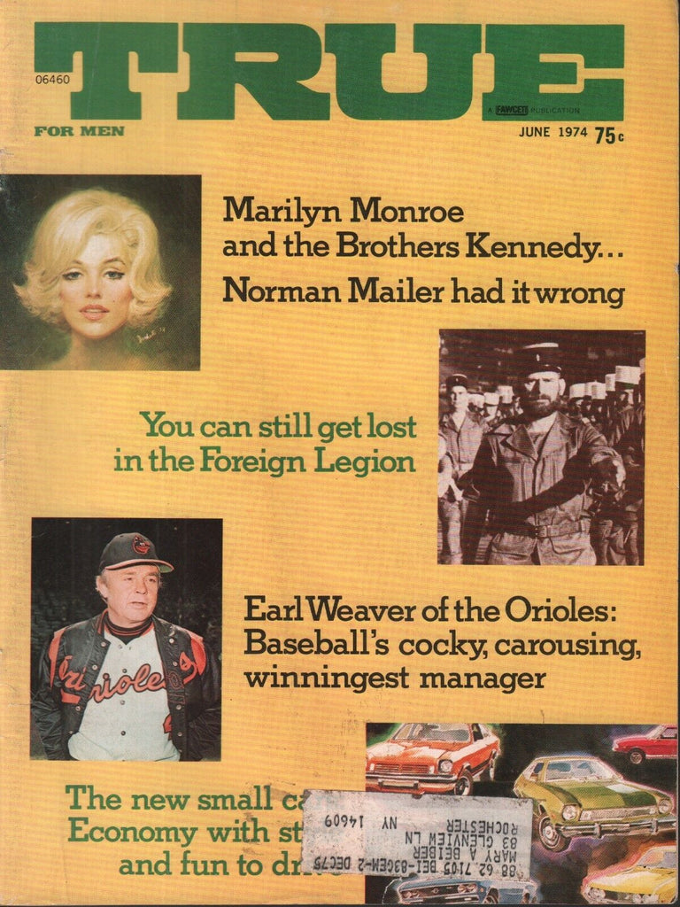True For Men June 1974 Marilyn Monroe Norman Mailer Earl Weaver 012819AME2