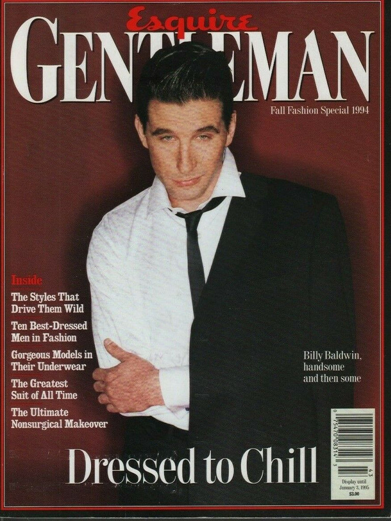 Esquire Gentleman Fall 1994 Billy Baldwin Richard Bowes 040319DBE