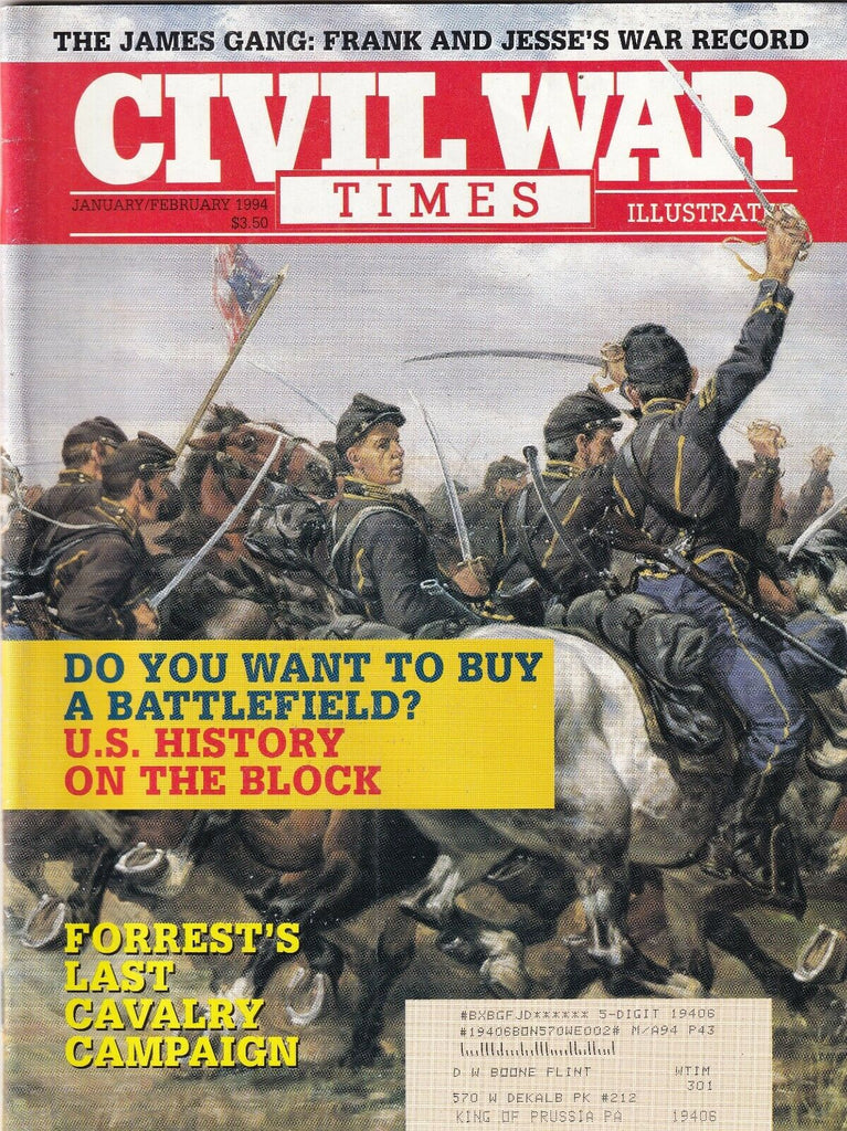 Civil War Times Mag US History On The Block Jan/Feb 1994 102219nonr