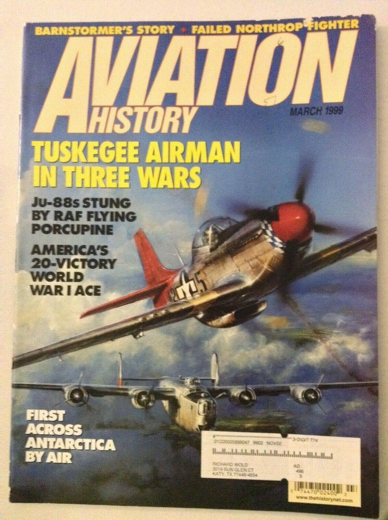 Aviation History Magazine Tuskegee Airman In Three Wars March 1999 050319nonrh
