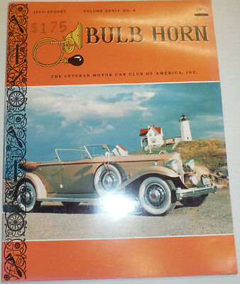 Bulb Horn Magazine Richard Teague LaFayette V-8 July/August 1973 010915R
