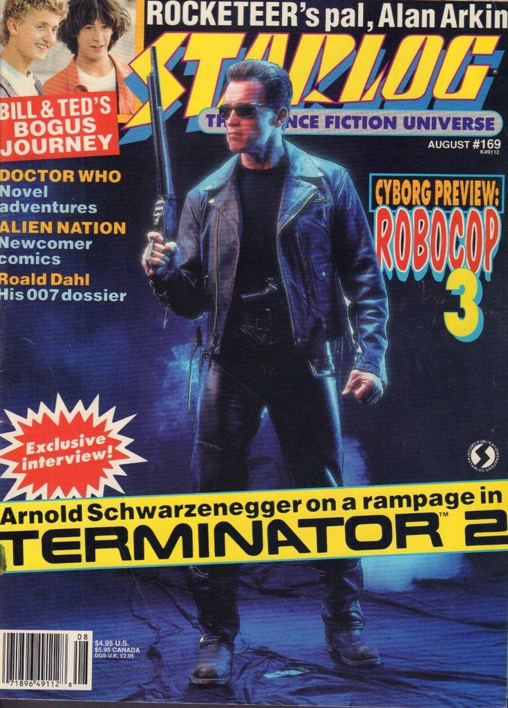 Starlog August 1991 Arnold Schwarzenegger, Robocop 3 081117nonDBE