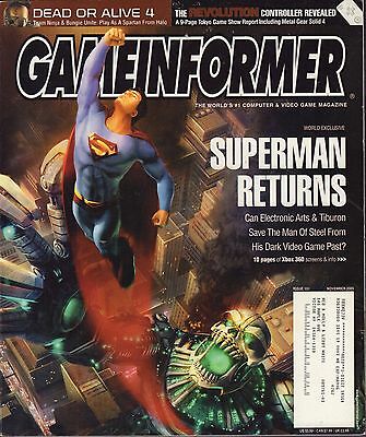 Gameinformer November 2005 Superman Returns, Dead or Alive 4 w/ML VG 081016DBE