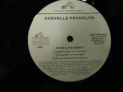 33 RPM Vinyl Chevelle Franklyn Nice & Naughty RCA Records PROMO Stereo 042415SM