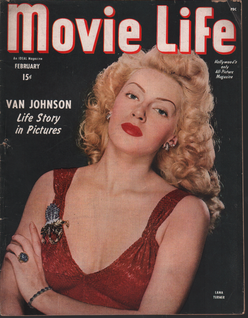 Movie Life Magazine February 1945 Lana Turner Van Johnson WW2 WII Era 080520AME