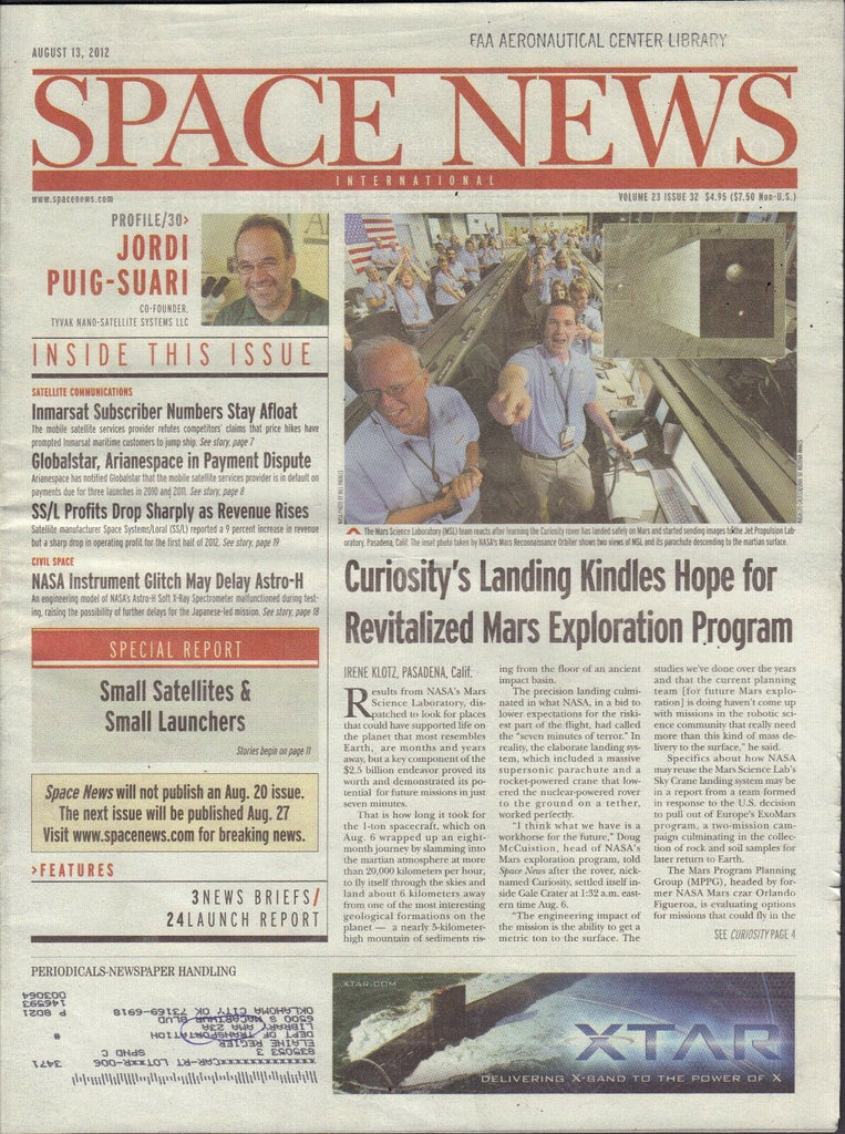 Space News August 13 2012 Jordi Puig-Suari FAA w/ML 110716DBE