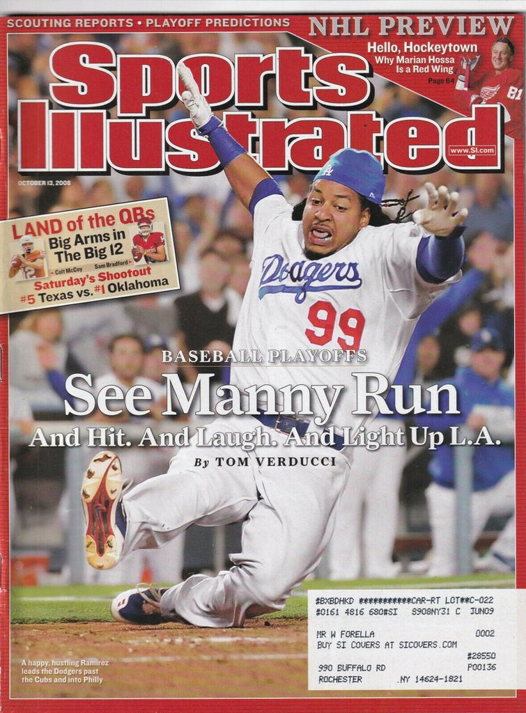 Sports Illustrated Playoffs Manny Ramirez October 13, 2008 091619nonr